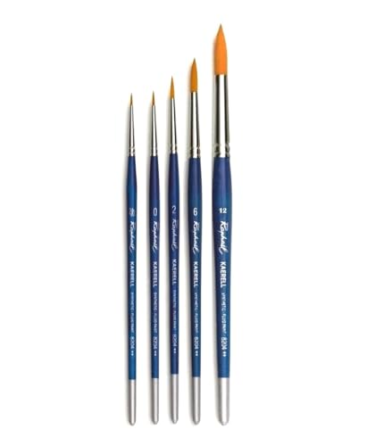 Raphael Paintbrush Series 8204 Kaerell, Aquarell-Pinsel-5er, Set Synthetik no, 2/0, 0, 2, 6, 12. (Raphael France) von Raphael Espace Beaux arts