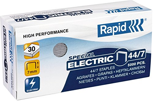 Rapid® Heftklammer, ELECTRIC, 44/7, verzinkt (5.000 Stück), Sie erhalten 1 Packung á 5000 Stück von Rapid