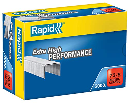 Rapid 24890300 Heftklammern 73/8mm Super Strong, verzinkt, 5000 Stück von Rapid