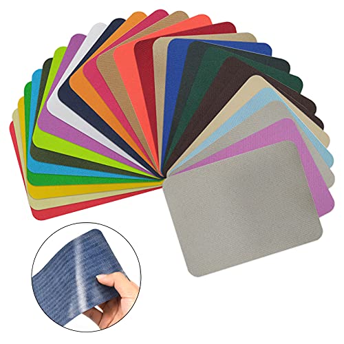 26 Stück Patches zum Aufbügeln 9.5X 12.4cm Mehrfarbig Flicken zum Aufbügeln Aufbügelflicken Bügelflicken für Kleidung, Flicken Reparatur Kit für Kleidung, Jeans, Jacken von Rapidbok