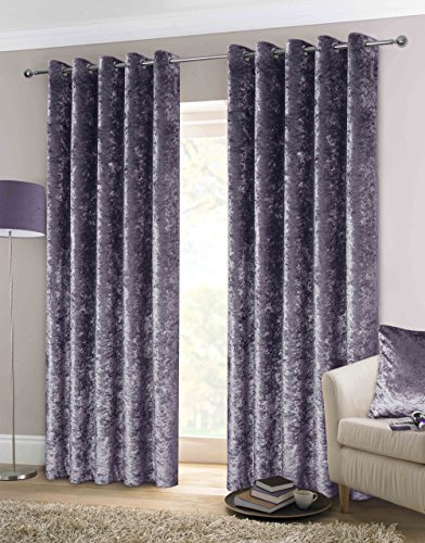 Rapport Home 32 DE Vorhänge mit Ösen, Pannesamt, 229 x 274 cm, Amethyst, Polyester, 1 x 274 x 229 cm von Rapport Home