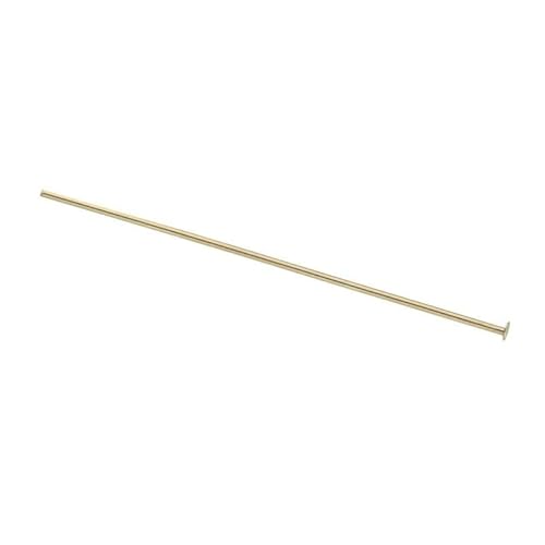 Gelber Gold gefüllter Flachkopfnägel, 0,7/75 mm (22 Gauge Draht, 7,6 cm lang), verkauft in 10 Packungen, Schmuckherstellung, ideal für Ihre besonderen Schmuckkreationen von Rashbel