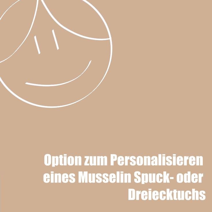 Option Zum Personalisieren Eines Musselin Spuck - Oder Dreieckstuchs von RatzFratzHandmade