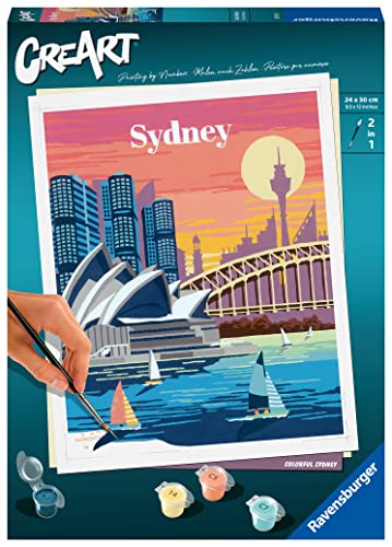 Ravensburger CreArt - Malen nach Zahlen 23526 - Colorful Sydney - Malen nach Zahlen Erwachsene - ab 12 Jahren von Ravensburger