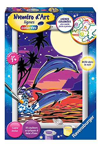 Ravensburger 4005556290444 Numéro d'art - Petit - Dauphins joueurs Kreativ von Ravensburger