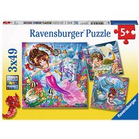 Ravensburger Bezaubernde Meerjungfrauen Puzzle, 3 x 49 Teile von Ravensburger