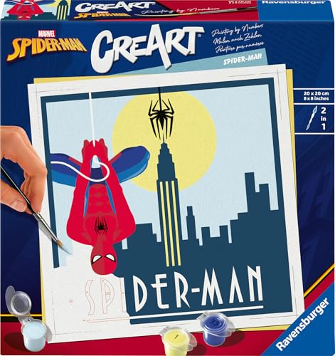 Ravensburger CreArt 23891 - Spider-Man - Malen nach Zahlen Erwachsene und Kinder - ab 12 Jahren von Ravensburger