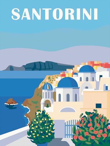 Ravensburger CreArt 23906 - Shades of Santorini - Malen nach Zahlen Erwachsene und Kinder - ab 12 Jahren - Malen auf Leinwand von Ravensburger