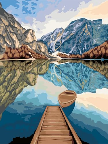 Ravensburger CreArt 23909 - Lake Views - Malen nach Zahlen Erwachsene und Kinder - ab 12 Jahren - Malen auf Leinwand von Ravensburger