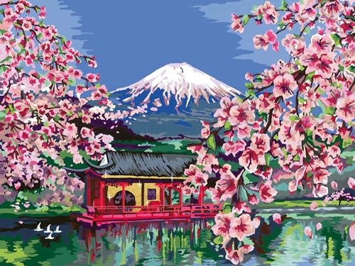 Ravensburger CreArt - Malen nach Zahlen 23914 - Japanische Kirschblüten - ab 14 Jahren - Malen auf Leinwand von Ravensburger