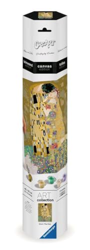 Ravensburger CreArt - Malen nach Zahlen 23916 - Art Collection: Der Kuss (Klimt) - ab 14 Jahren - Malen auf Leinwand von Ravensburger