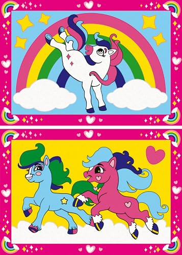 Ravensburger CreArt - 23983 - Zauberponys mit Regenbogen - Malen nach Zahlen ab 5 Jahren, Pferde Geschenk Mädchen und Jungen von Ravensburger