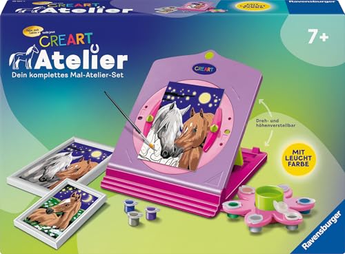 Ravensburger CreArt 28507 - Atelier Pferde - Malen nach Zahlen Pferd für Kinder ab 7 Jahre von Ravensburger