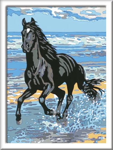 Ravensburger CreArt 28565 - Pferd am Strand - Malen nach Zahlen Pferd für Kinder ab 11 Jahren von Ravensburger