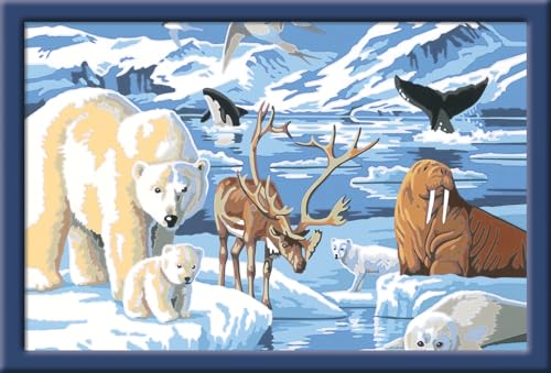 Ravensburger CreArt, Malen nach Zahlen Kinder - Tiere der Arktis von Ravensburger