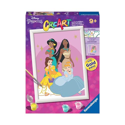 Ravensburger CreArt Disney Princess Malen nach Zahlen Kits für Kinder und Erwachsene ab 9 Jahren – Kinder-Bastelset von Ravensburger