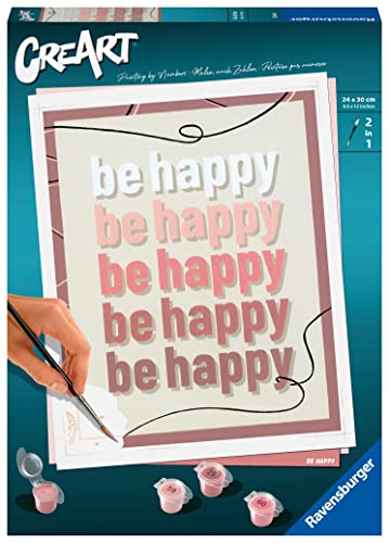 Ravensburger CreArt - Malen nach Zahlen 23544 Be Happy ab 12 Jahren von Ravensburger