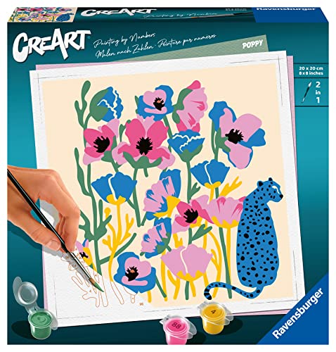 Ravensburger CreArt - Malen nach Zahlen 23667 - Poppy - ab 12 Jahren, Yellow von Ravensburger