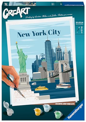 Ravensburger CreArt - Malen nach Zahlen 23686 - Farbenfrohes New York City - ab 12 Jahren von Ravensburger