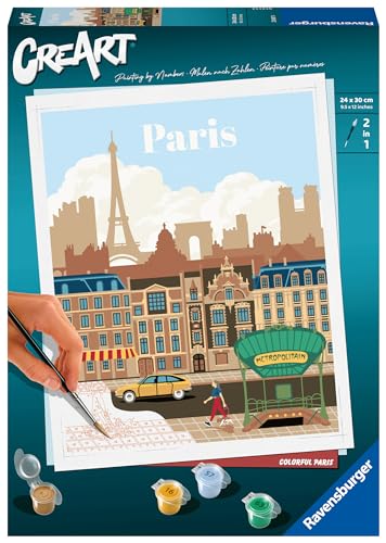 Ravensburger CreArt - Malen nach Zahlen 23687 - Colorful Paris - ab 12 Jahren von Ravensburger