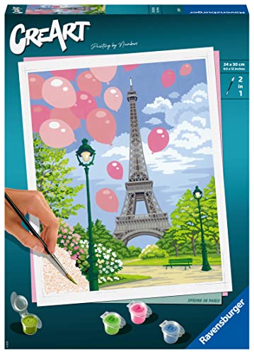 Ravensburger CreArt - Malen nach Zahlen 28992 Spring in Paris ab 12 Jahren von Ravensburger