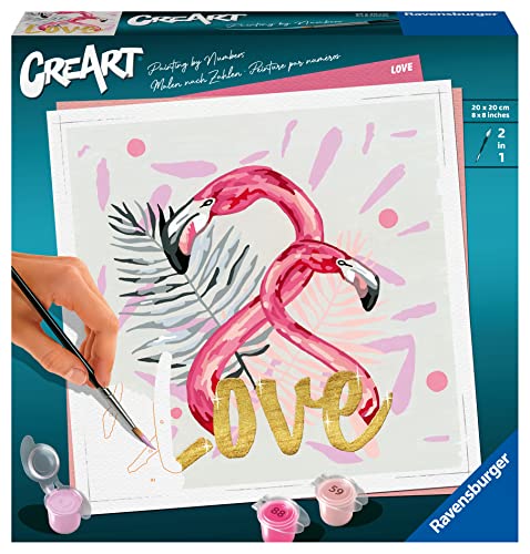 Ravensburger CreArt - Malen nach Zahlen 29029 Love ab 12 Jahren, pink von Ravensburger