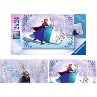 Ravensburger Disney Frozen Schwestern für immer Puzzle, 2 x 24 Teile von Ravensburger