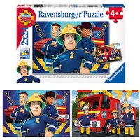 Ravensburger Feuerwehrmann Sam Sam hilft dir in der Not Puzzle, 2 x 24 Teile von Ravensburger