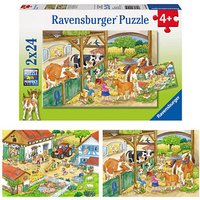 Ravensburger Fröhliches Landleben Puzzle, 2 x 24 Teile von Ravensburger