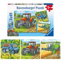 Ravensburger Große Landmaschinen Puzzle, 3 x 49 Teile von Ravensburger