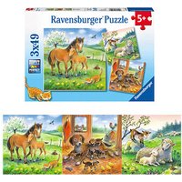 Ravensburger Kuschelzeit Puzzle, 3 x 49 Teile von Ravensburger