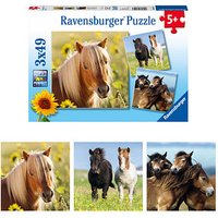 Ravensburger Liebe Pferde Puzzle, 3 x 49 Teile von Ravensburger