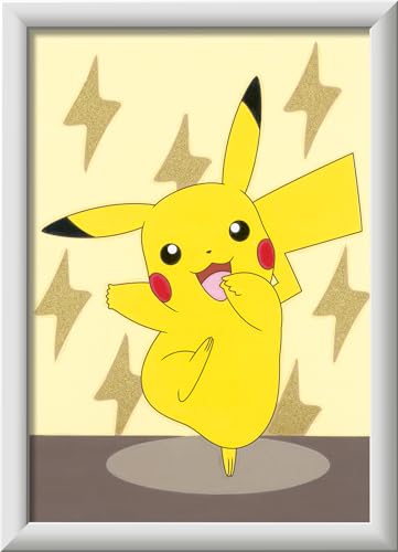 Ravensburger CreArt 20084 - Pikachu - Malen nach Zahlen Pokémon für Kinder ab 7 Jahre, Ostergeschenke Kinder 7 Jahre, Kleines Geschenk zu Ostern von Ravensburger