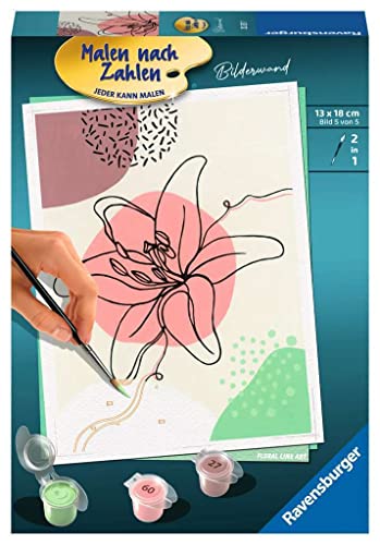 Ravensburger Malen nach Zahlen 20231 - Floral Line Art - ab 12 Jahren von Ravensburger