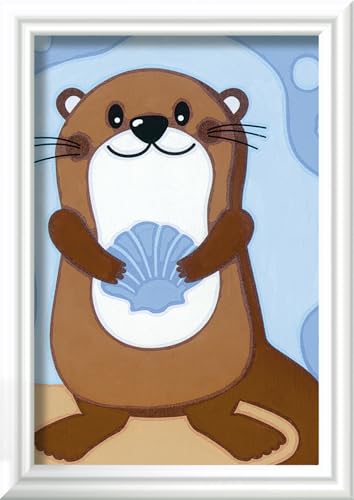 Ravensburger CreArt 20291 - Fröhlicher Otter - Malen nach Zahlen für Kinder ab 7 Jahre von Ravensburger