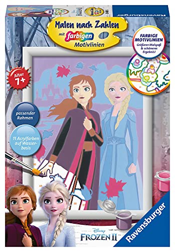 Ravensburger CreArt 28485 - Schwesternliebe - Malen nach Zahlen Disney Frozen für Kinder ab 7 Jahre von Ravensburger