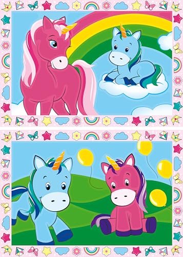 Ravensburger CreArt 28510 Malen nach Zahlen 28510-Zauberhafte Einhorn für Kinder 5-7 Jahre von Ravensburger