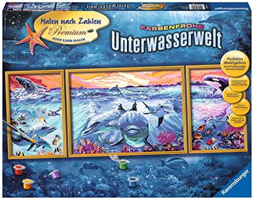 Ravensburger Malen nach Zahlen 28954 - Farbenfrohe Unterwasserwelt - Für Erwachsene und Kinder ab 14 Jahren von Ravensburger