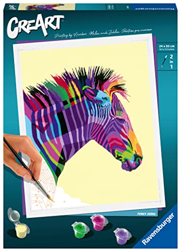 Ravensburger CreArt - Malen nach Zahlen 28994 - Funky Zebra - ab 12 Jahren von Ravensburger