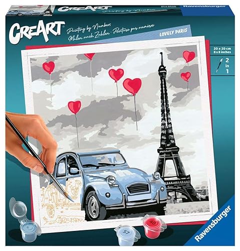 Ravensburger CreArt - Malen nach Zahlen 28996 - Liebe in Paris - ab 12 Jahren von Ravensburger