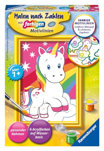 Ravensburger Malen nach Zahlen 29603 - Süßes Einhorn - Kinder ab 7 Jahren von Ravensburger