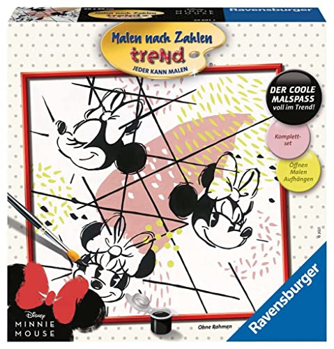 Ravensburger Malen nach Zahlen 29697 - Minnie Style - Malen nach Zahlen für Erwachsene und Kinder ab 12 Jahren von Ravensburger