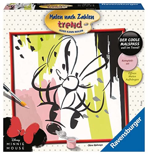 Ravensburger Malen nach Zahlen 29698 - Modern Minnie - Malen nach Zahlen für Erwachsene und Kinder ab 12 Jahren von Ravensburger