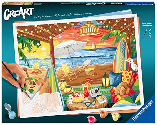 Ravensburger CreArt - Malen nach Zahlen 20276 Cozy Cabana - Malen nach Zahlen Erwachsene - ab 14 Jahren von Ravensburger