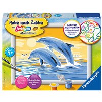 Ravensburger Malen-nach-Zahlen Freunde des Meeres Delfine mehrfarbig von Ravensburger