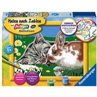 Ravensburger Malen-nach-Zahlen Kätzchen und Häschen mehrfarbig von Ravensburger