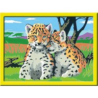 Ravensburger Malen-nach-Zahlen Kleine Leoparden mehrfarbig von Ravensburger