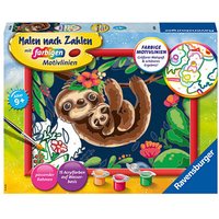 Ravensburger Malen-nach-Zahlen Niedliche Faultiere mehrfarbig von Ravensburger