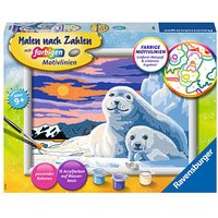 Ravensburger Malen-nach-Zahlen Niedliche Robben mehrfarbig von Ravensburger