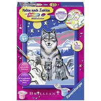 Ravensburger Malen-nach-Zahlen Süße Wolfsfamilie mehrfarbig von Ravensburger